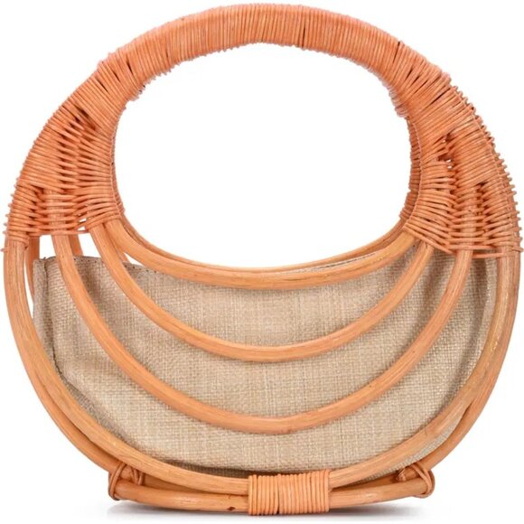 Antik Kraft Handbags - Antik Kraft Wicker Circle Handbag‎ NWT